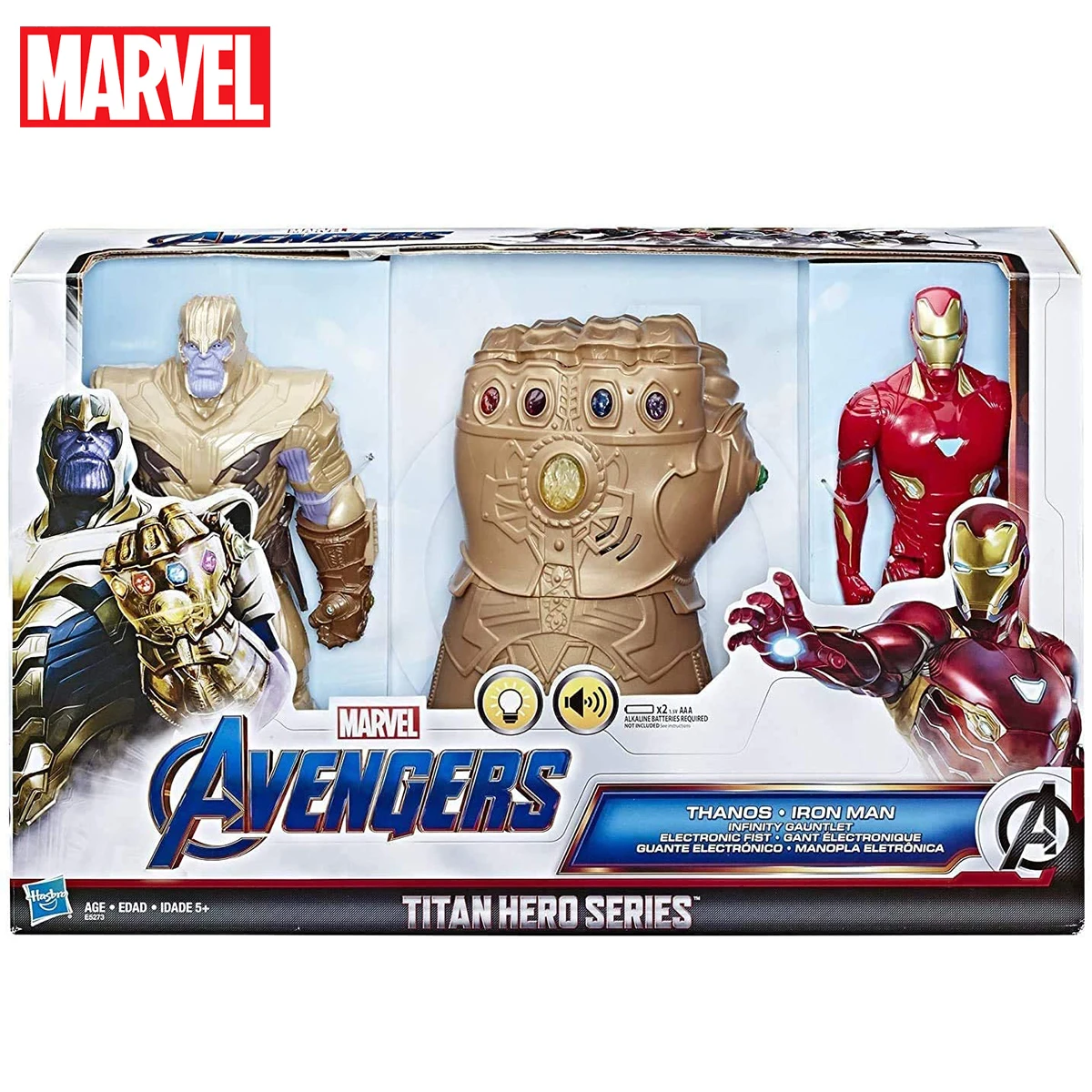

Avengers Marvel Endgame Infinity Gauntlet Electronic Fist Thanos Iron Man Action Figure Toy Sound for Kids Birthday Gift E5273