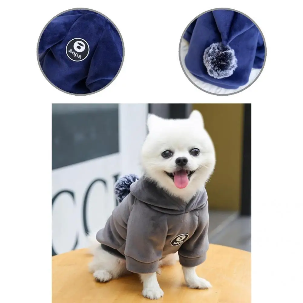 

Durable Pet Costume Bright Color Windproof Universal Warm Pet Dogs Hooded Tops