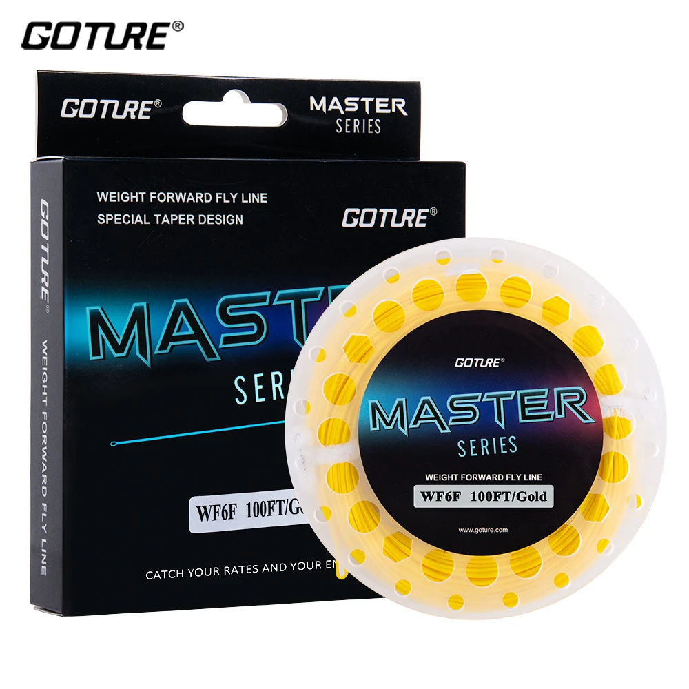Goture Master рыболовная леска для ловли нахлыстом Вес вперед плавающая высокого