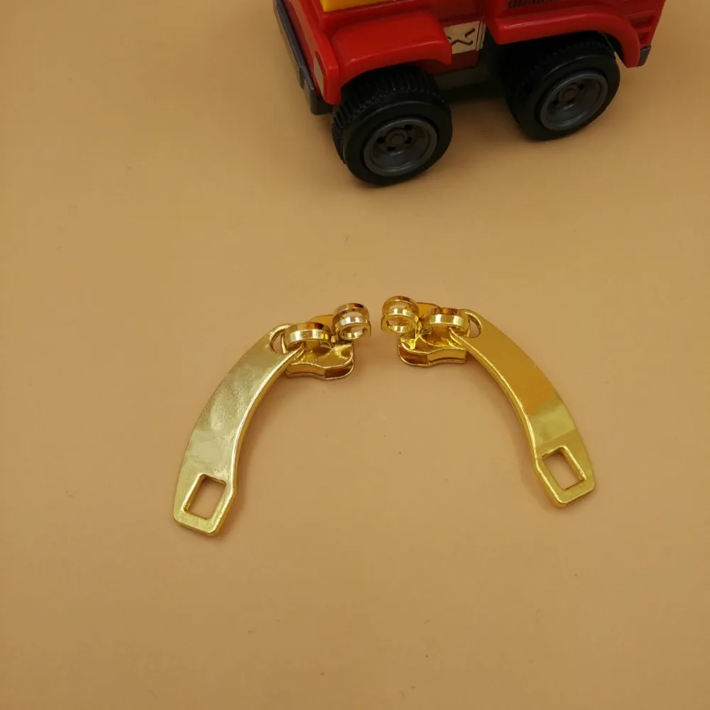 8 # черная ткань золотые зубья нейлоновая молния 5 метров + 4 слайдера с отверстием