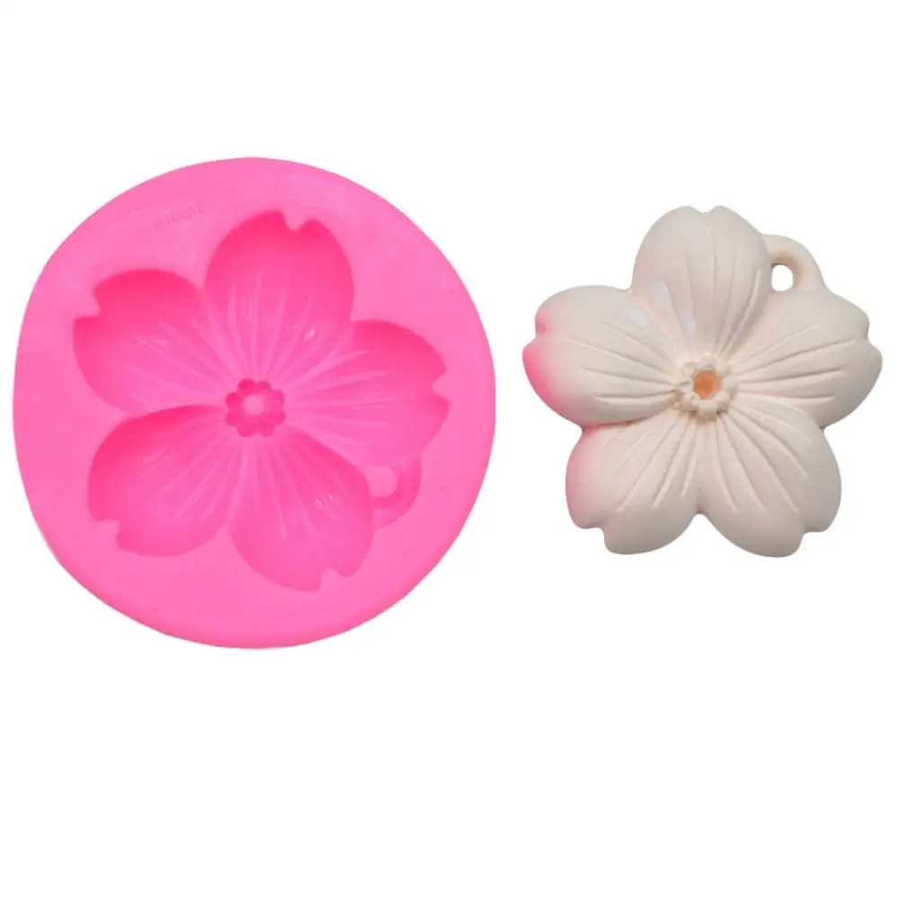 Силиконовая форма для цветов из цветка сливы помадки инструменты украшения