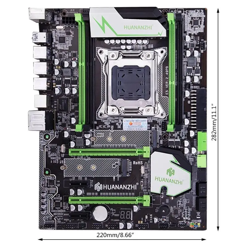 Huananzhi X79 материнская плата LGA2011 ATX USB3.0 SATA3 PCI-E NVME M.2 SSD Поддержка регистровая и ecc-память памяти и процессор Xeon E5