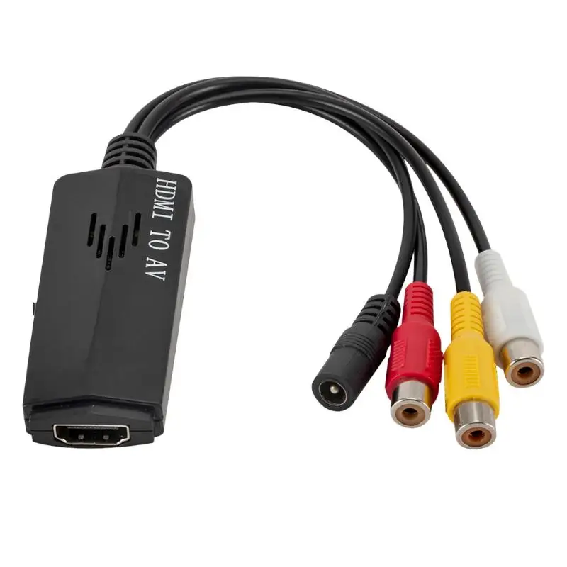 HDMI TO AV Converter to RCA AV/CVB L/R Video Adapter Cable 1080P Support NTSC PAL Output for PS3 /Xbox 360 /HDTV Monitor |