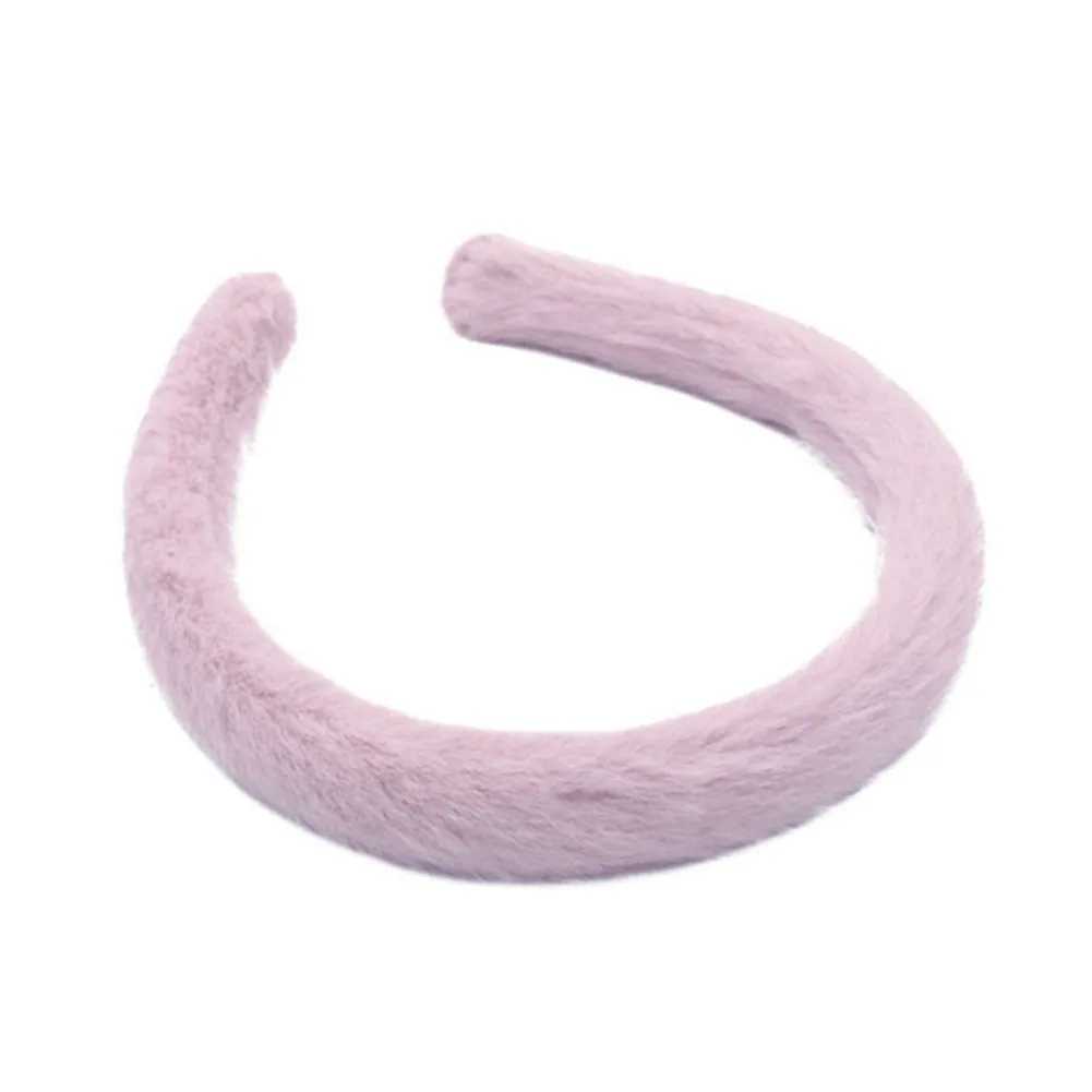 Женская плюшевая повязка на голову обруч для волос ярких цветов осень и зиму