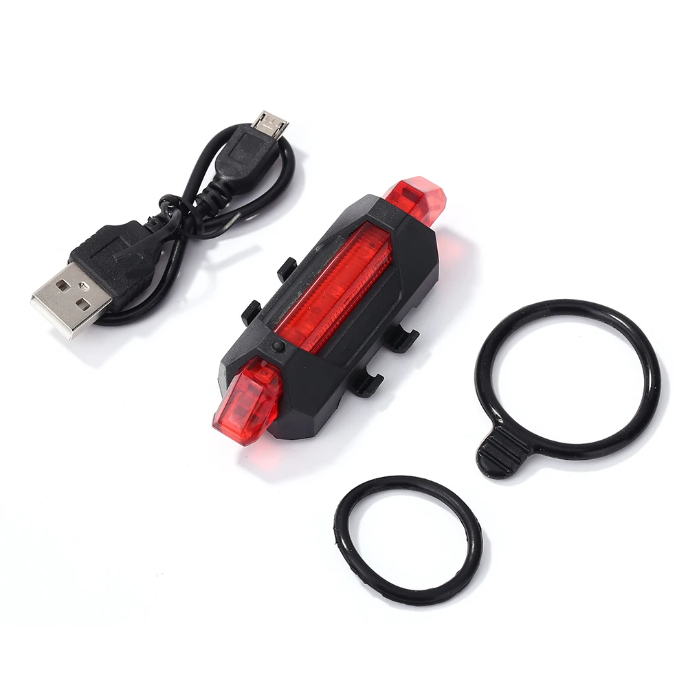 

USB Rechargeable Bike Light MTB Bicycle Front Back Rear Taillight Cycling Safety Warning Light Waterproof Bicycle Lamp Flashligh