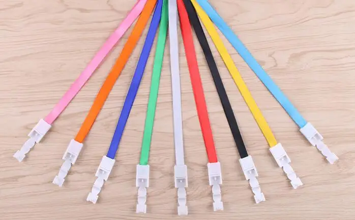 

color mix 100pcs new cute lanyard Neck Strap Lanyard Mobile Phone Key Chain ID Badge Key Chain 45x1cm