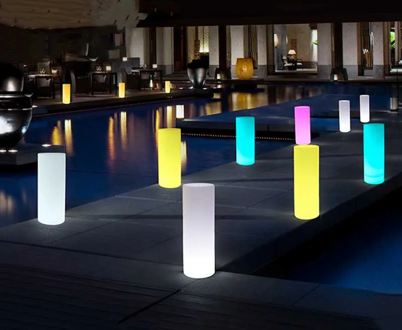 Дистанционное управление IP54 Водонепроницаемый наружный столбик лампа Вилла