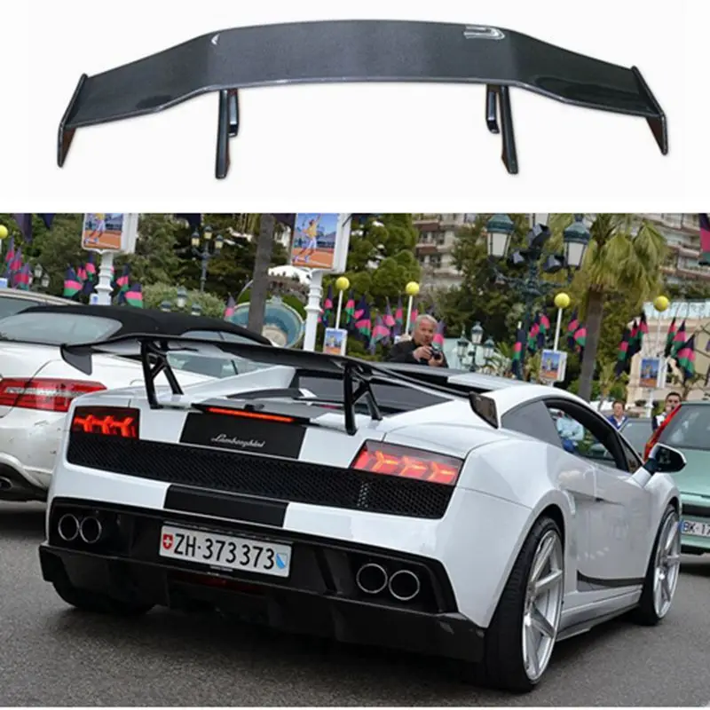 Для Lamborghini Gallardo LP550 LP560 LP570 гоночное заднее крыло из углеродного волокна багажник