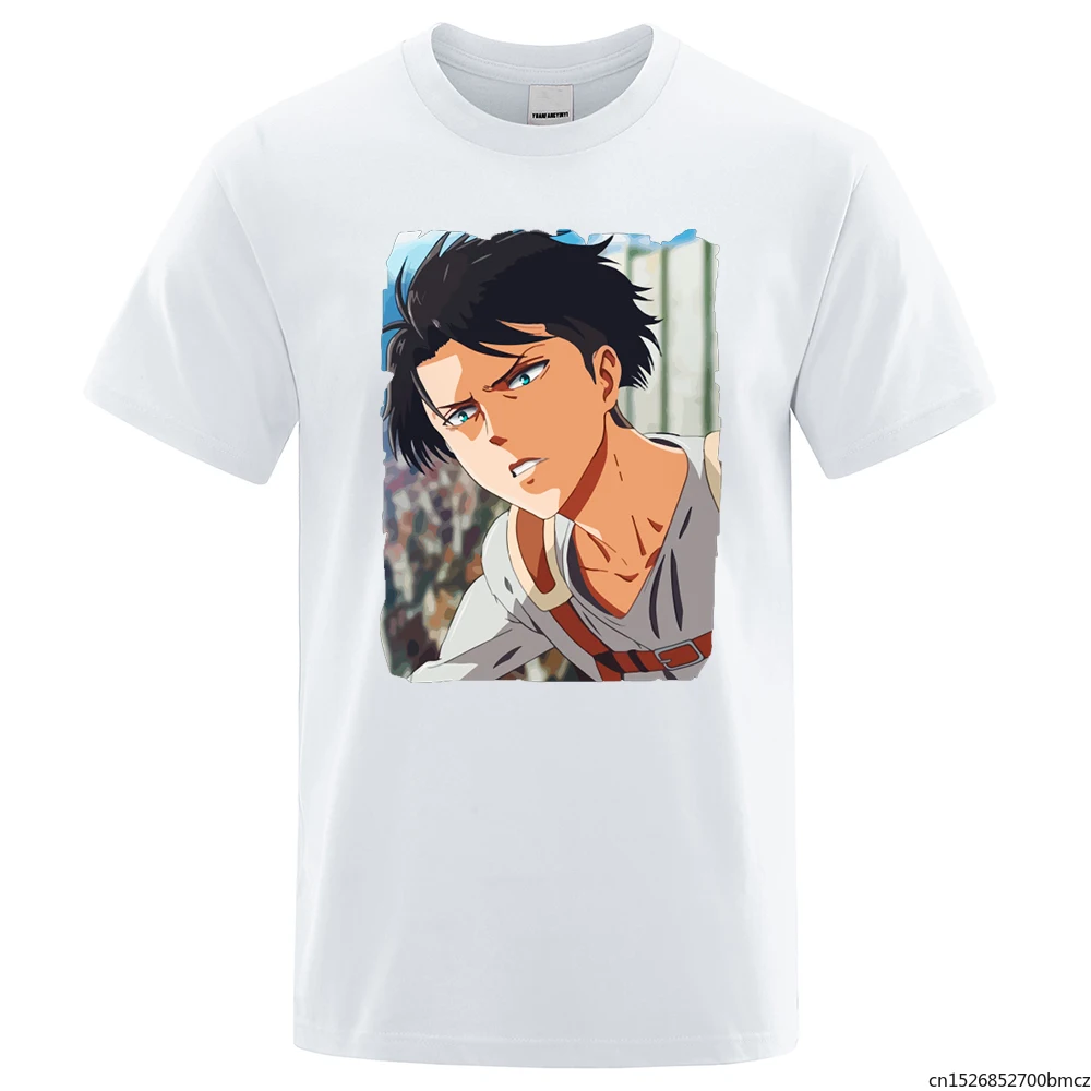 

Attack On Titan s Anime Print T Shirts Men Sweat Comfortable Tee Clothes Loose Casual Clothing Pattern Breathable T Shirt