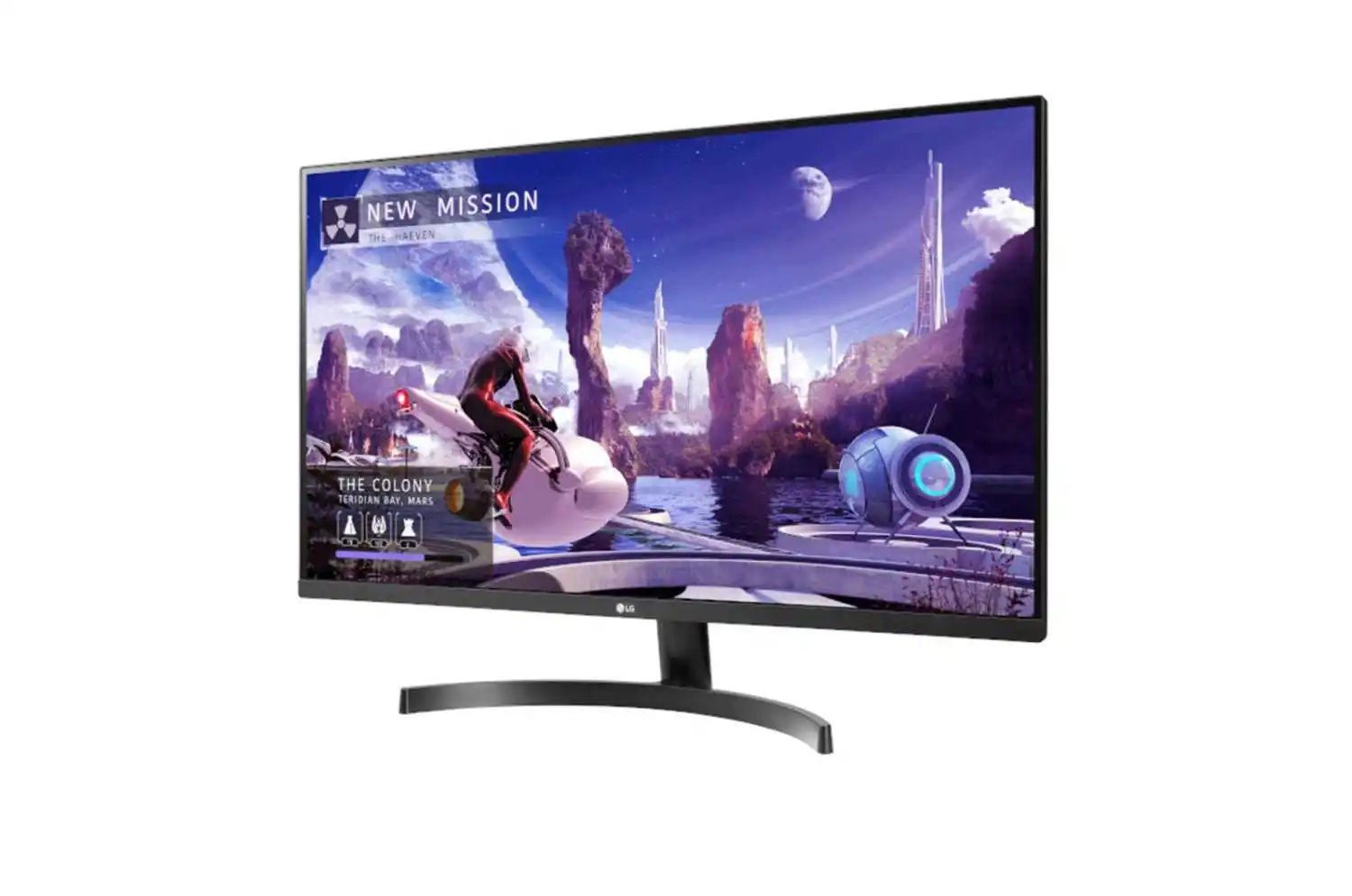 Монитор жидкокристаллический LG LCD 31.5'' [16:9] 2560х1440(WQHD) IPS nonGLARE 350cd/m2 H178°/V178° 1000:1 5ms