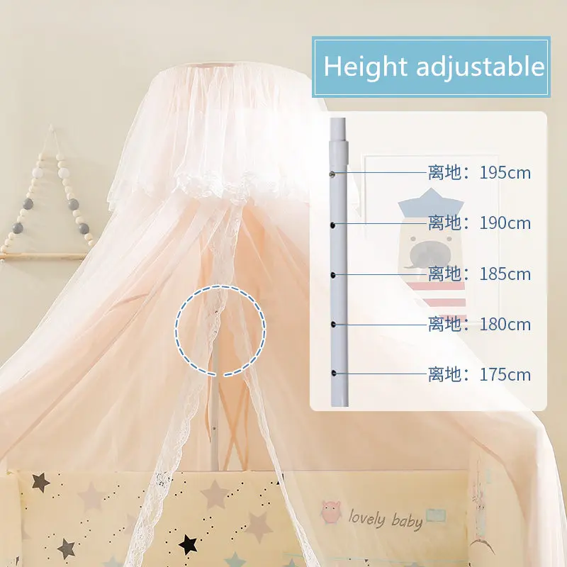 Folding Baby Bed Canopy Mosquito Net Free Shipping Bright Color Portable Polyester Mesh Tent Infant Beds | Мать и ребенок