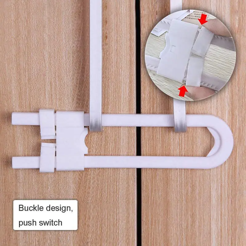 

10pcs Child Safety Cabinet Lock Baby Proof Security Protector Drawer Door Cabinet Lock Plastic Protection Kids Safety Door Lock