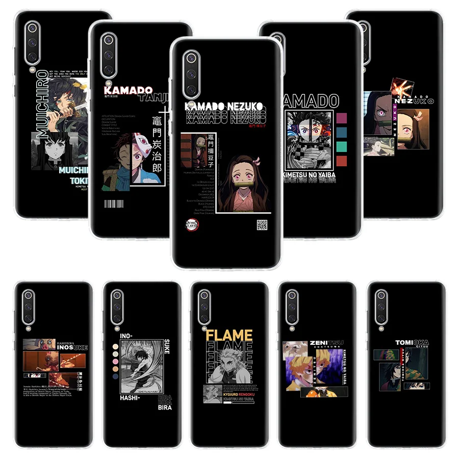 

Japan Anime Demon Slayer Silicon Phone Case Funda For Xiaomi Redmi Note 10 Pro 8 9 Pro 9S 8T 8A 9A 9C 7 7A Soft Cover Coque