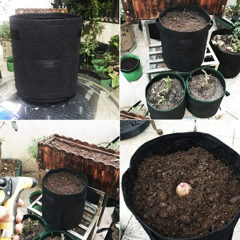 Home Balcony Garden Plant Bag Vegetables Growing Container for Potato Cultivation Grow Bags | Дом и сад
