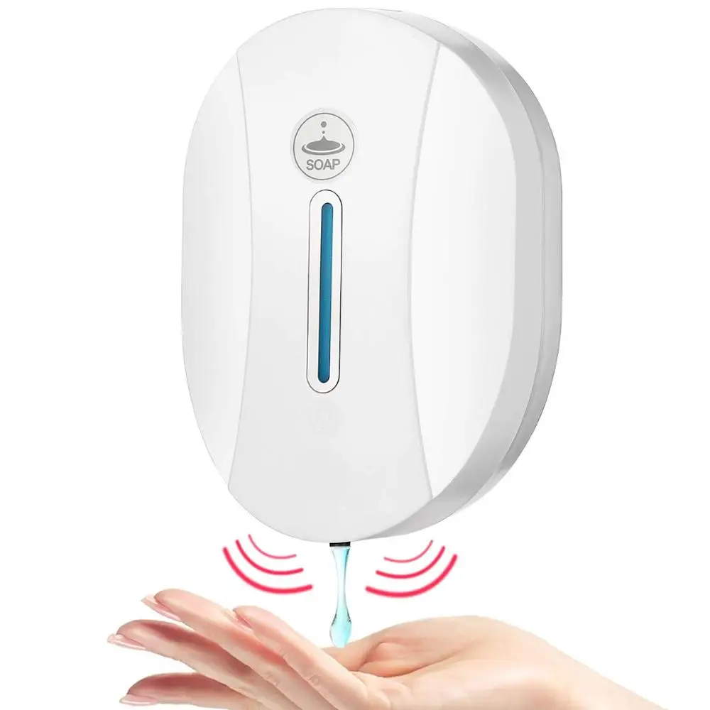 

550ml Automatic Soap Dispenser Touchless Sensor Hand Sanitizer Alcohol Spary Dispenser Wall Mounted For Bathroom Kitchen