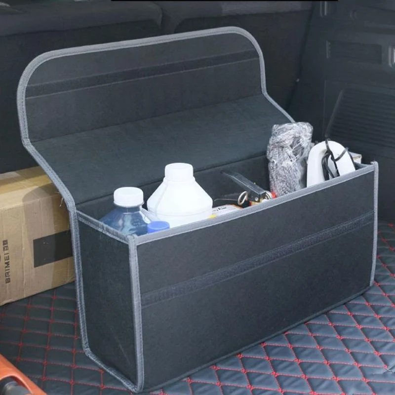 

C Grey Large Anti Slip Car Trunk Bag Storage Organiser Case Tool Boot Holder Universal Soft Stowing Tidying Bags Tote Box Case