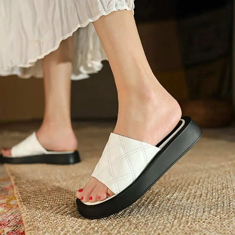 

RizaBina Women Sandals Slingbacks Summer Women Shoes Casual Fashion Slippers For Home Footwear Size 34-40