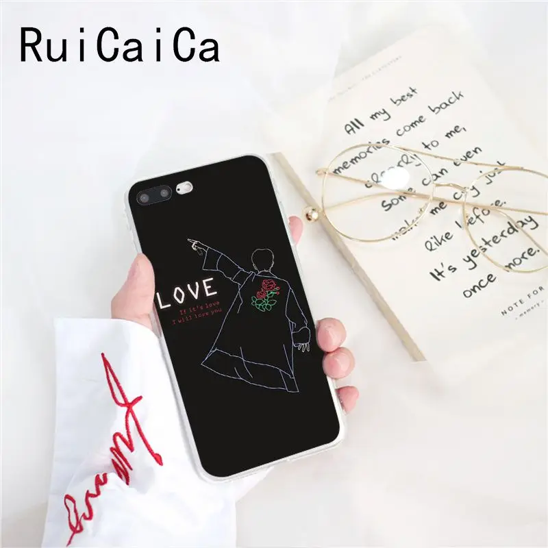 A14 Ruicaica KPOP Jin SUGA j-hope RM Jimin V JungKook чехол для телефона для iPhone X XS MAX 6 6s 7 7plus 8 8Plus 5 5S SE XR 10 - Цвет: A14
