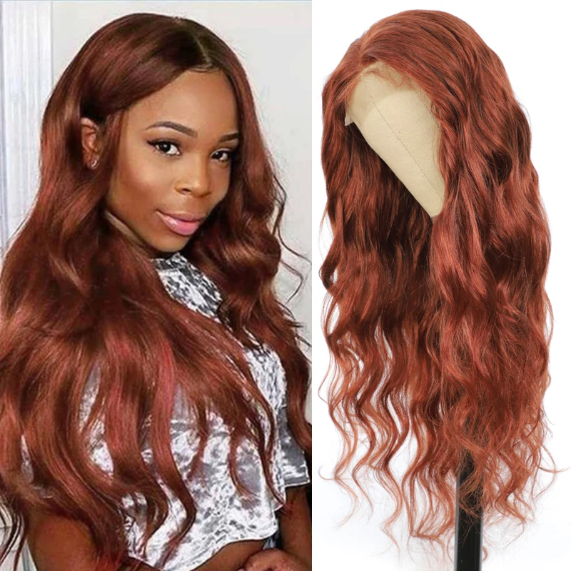 

4x4 Lace Closure Wigs 33 Brown Auburn Brazlian Remy Lace Closure Human Hair Wigs For Black Women Pre Plucked Body Wave Lace Wig