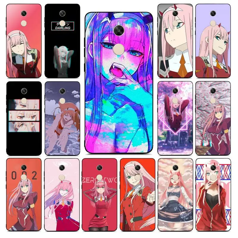 

MaiYaCa Zero Two Darling in the FranXX Anime Phone Case for Redmi Note 8 7 9 4 6 pro max T X 5A 3 10 lite pro