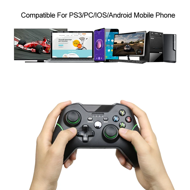 Беспроводной геймпад для PS3/IOS/Android Phone/PC/TV Box джойстик 2 4G игровой контроллер Xiaomi