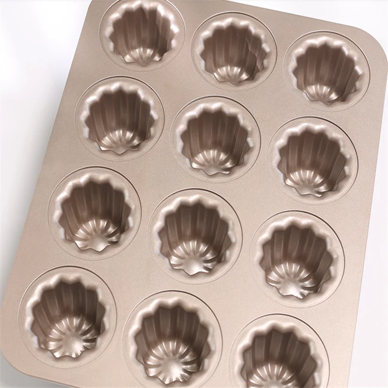 Безопасные формы для торта Canele форма шоколада с 12 отверстиями Стильная Форма