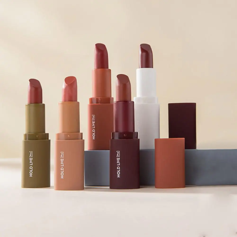 Pumpkin Lipstick Cream Cat Shape Long Lasting Waterproof 5 Colors Batom Matte Nude For Perfect Look Beauty Women Girls |