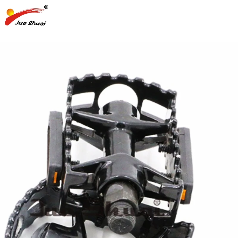 JS Ultralight Bicycle Pedal MTB Road Bike Accessory Part Yellow Reflector Anti-skipping Pedales Bicicleta Moutain Pedals | Спорт и