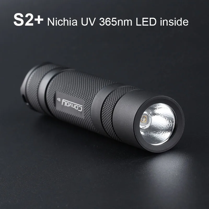 УФ фонарик светильник колонна S2 плюс с Nichia UV 365nm светодиодный внутри