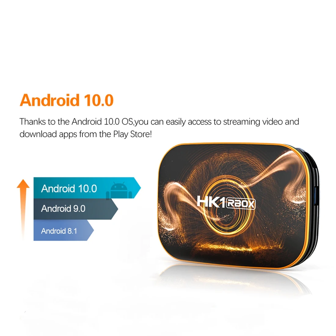 

HK1 RBOX Smart TV Box Android 10 4GB 64GB RK3318 1080P H.265 4K for Google Player Store Youtube Set Top Box