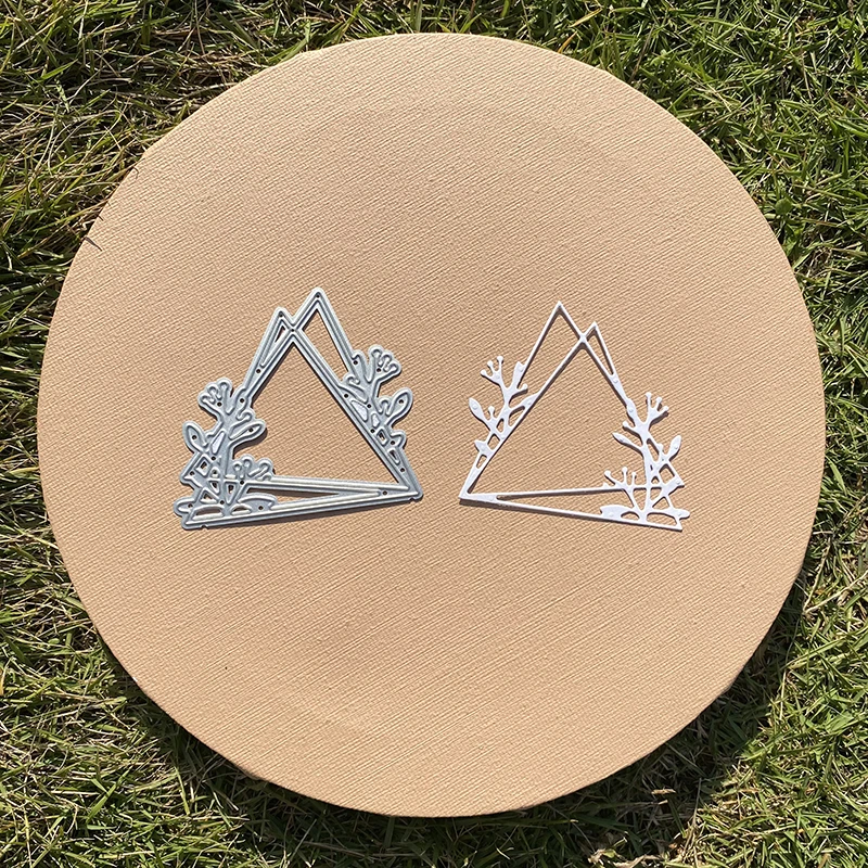 CH 2021 Новое поступление треугольные цветы металлические трафареты для