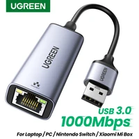 ugreen usb ethernet usb3 0 1000mbps usb rj45 network card for laptop pc nintendo switch mi box s3 usb ethernet adapter usb lan