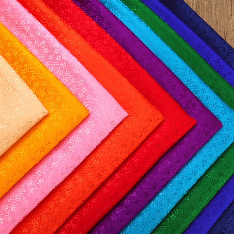 Цветочная ткань парча жаккардовая нейлон для платья материал шитья |