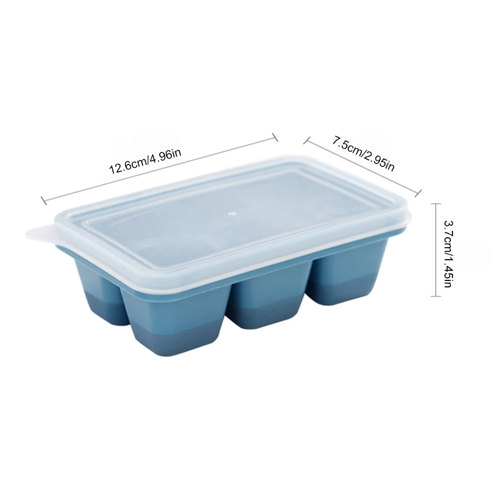 

Ice Cube Mold Making Ice 3pcs/set Tray With Leak-proof Lid Silica Gel For Whiskey Smoothie Kitchen Accessories Tool 6-ice