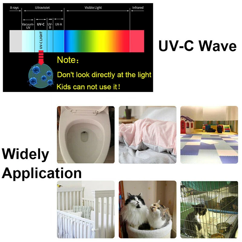 Portable UV-C Light UV Lamp Ultraviolet Handheld USB for Home Room Office Travel MJJ88 | Освещение