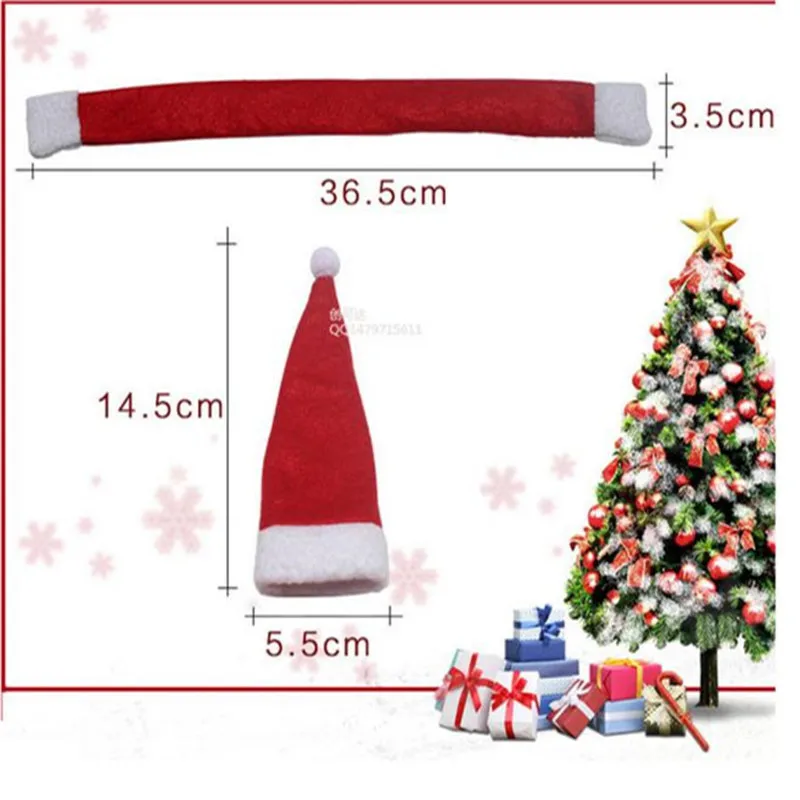 2 шт./компл. шапочки для бутылок и шарфов цвета шампанского вина Санта Клауса