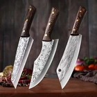 Кованый обвалочный нож, нож мясника, кухонный нож...