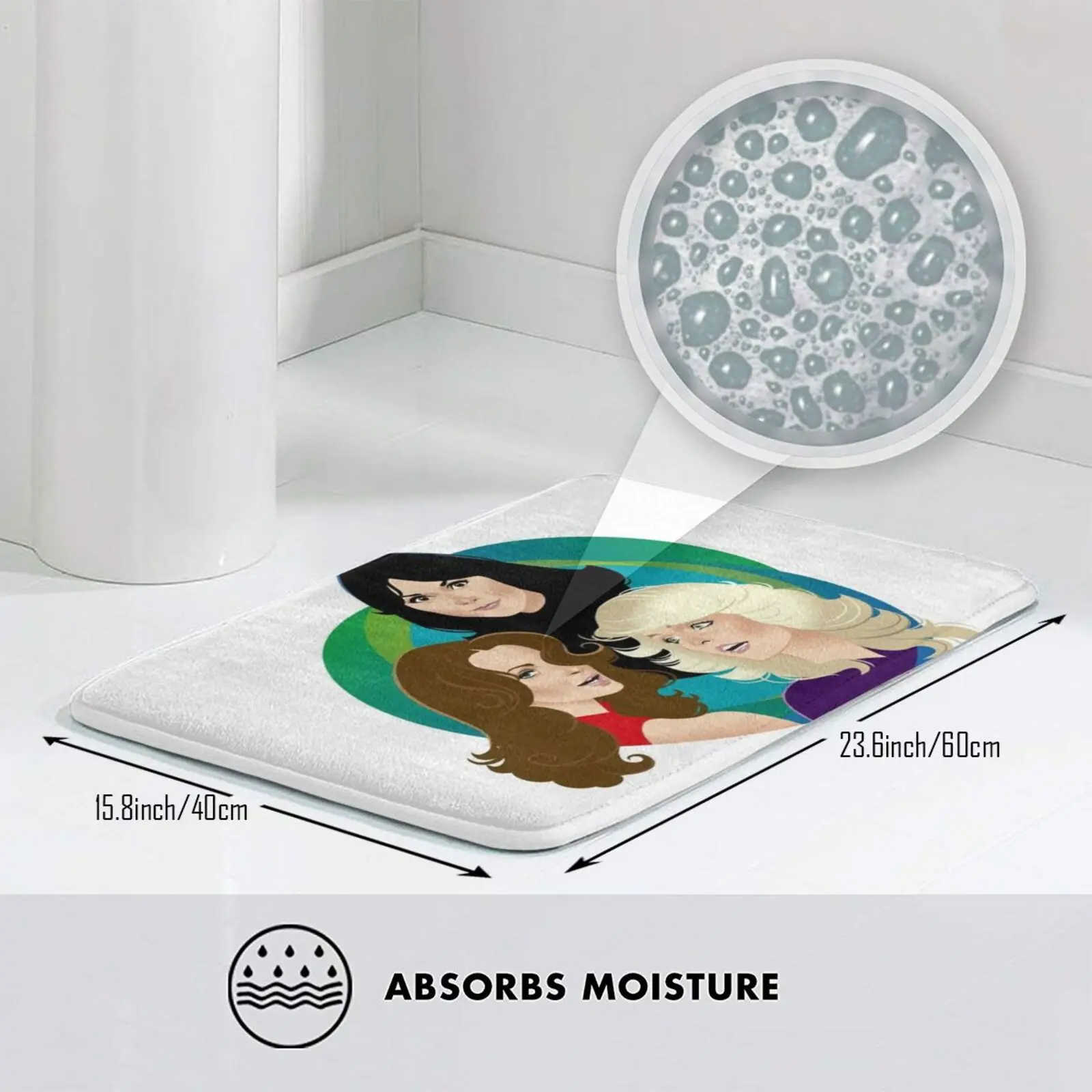 Once Upon A Time Mat Rug Carpet Anti-Slip Bedroom Entrance Door Charlies Angels Farrah Fawcett Kate Jackson Jaclyn Smith | Дом и сад