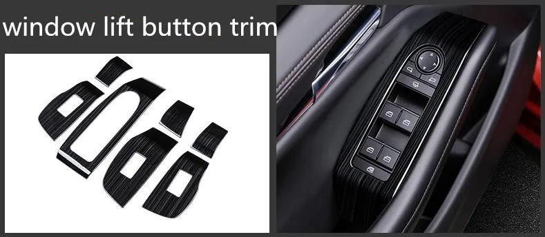 Наклейка на панель автомобильного стеклоподъемника внутренний молдинг отделка