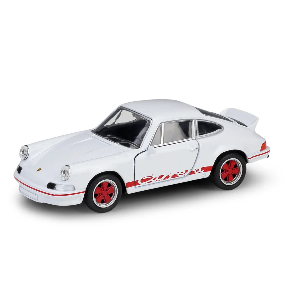 Welly 1:36 Carrera RS оригинальная коробка белая откатная литая модель автомобиля