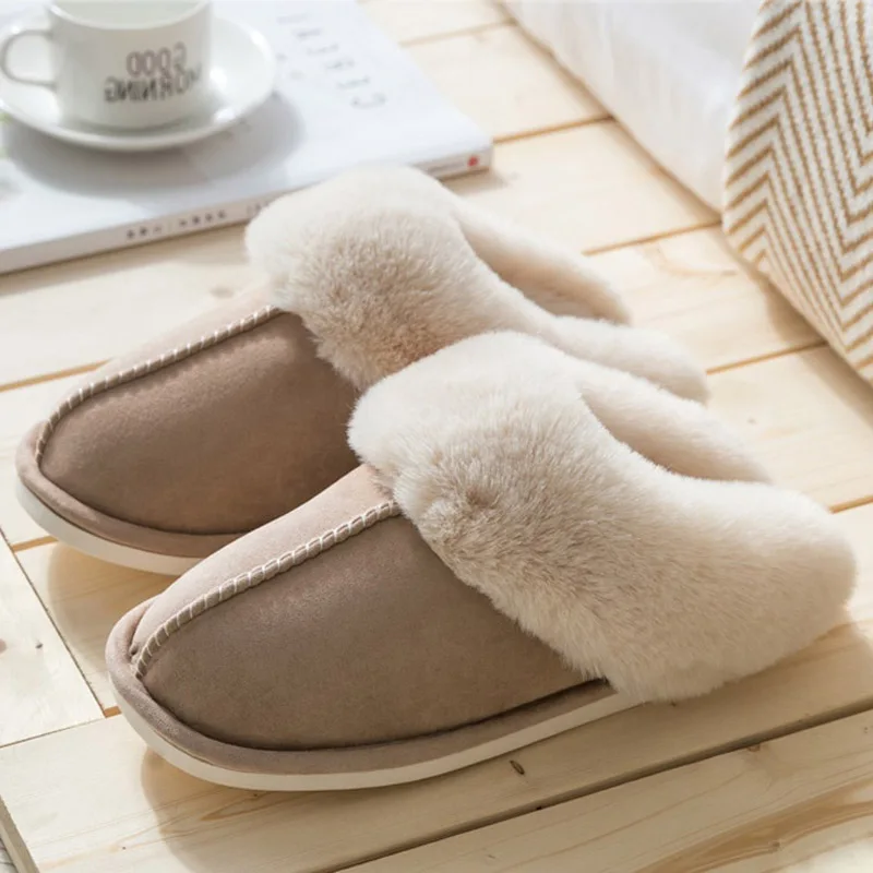 Тапки женские зимние замшевые без застежки мягкие удобные шлепанцы на плоской