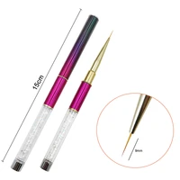 1pcs nail pen rhinestone diamond metal drawing pen suitable for professional salon or home use art nail pen manicure tools
