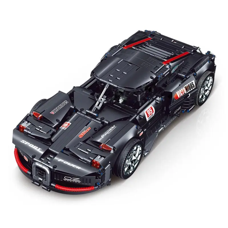 

Model Building Blocks The Black 2223PCS Modified Super Speed Sports Racing Car Fast Vehicle Technical MOC Bricks Set Gifts Toys