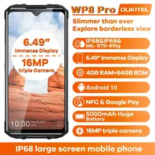 OUKITEL WP8 Pro IP68 Rugged Smartphone Android 10 4GB 64GB 5000mAh 16MP Triple Camera NFC 6.49 inch Mobile Phone Waterproof (2)