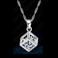 2020 dainty necklace chain best friend necklace cross necklace moon necklace women fashion jewellery statement zircon pendant