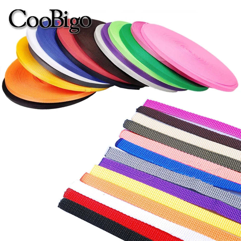 1 yards Assorted Colors 3/8"(10mm) Polypropylene PP Webbing Ribbon Band Strap Dog Collar Harness Outdoor Backpack Bag Parts | Дом и сад