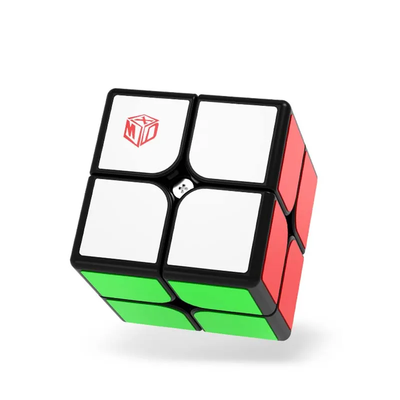 Qiyi X-MAN вспышка 2x2 Магнитный черный магический куб Mofangge 2x2x2 XMD Speed Cube 51 мм кубик без