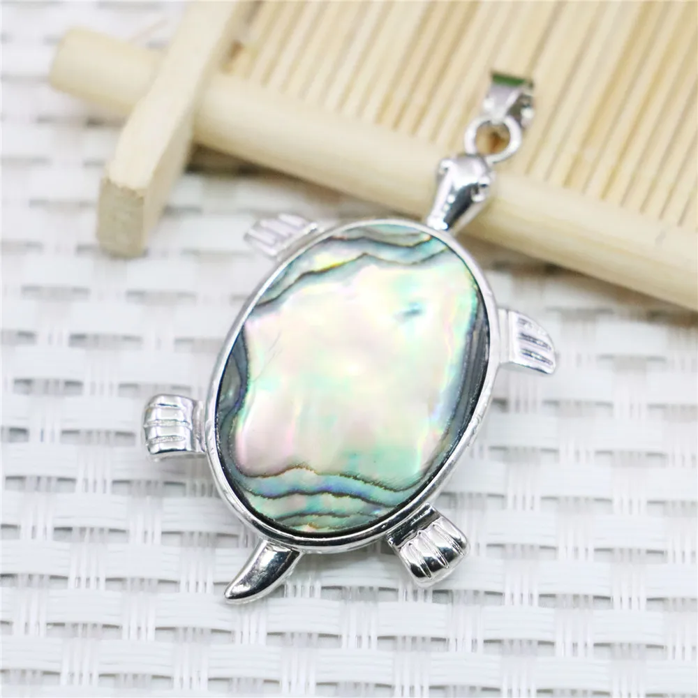 

22X42mm Illusory Color Tortoise Natural Abalone Seashell Sea Shell Pendant Women Accessory Girls Fashion Jewelry Making Design
