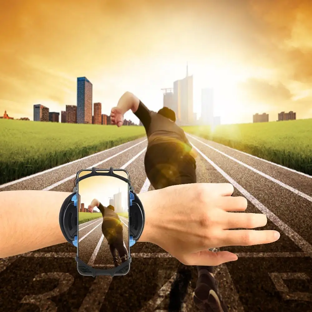 

Sports Armband Case for iPhone X 8 7 Universal Rotatable Wrist Running Sport Arm Band With Key Holder for 4-6 inch Phone