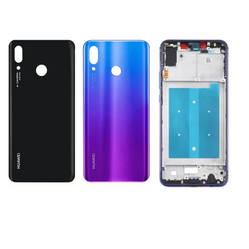 Передняя рамка для Huawei Nova 3 средняя переднего ЖК-корпуса шасси + задняя крышка